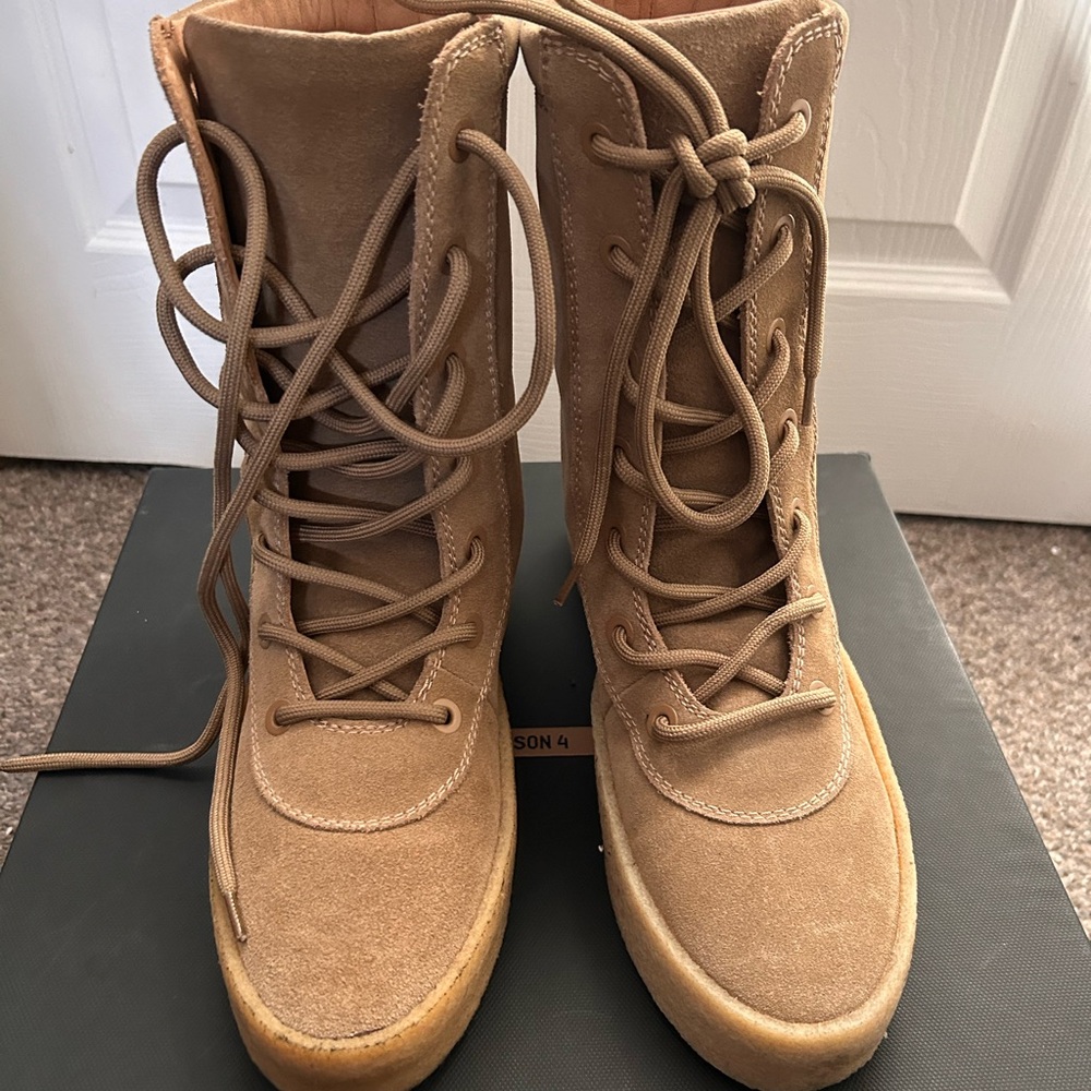 Yeezy season 4 Tan Lace-Up Boots